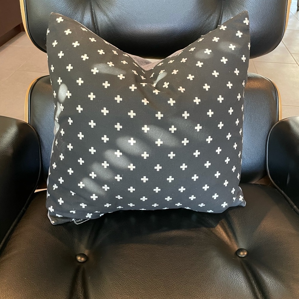 She’s Happy Design Co Black & White Accent Pillow - Picture 4 of 4